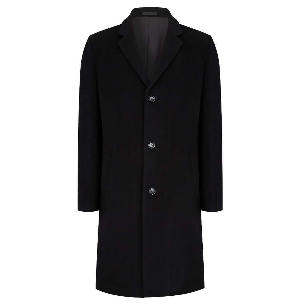 Wellington Executive Overcoat - Black